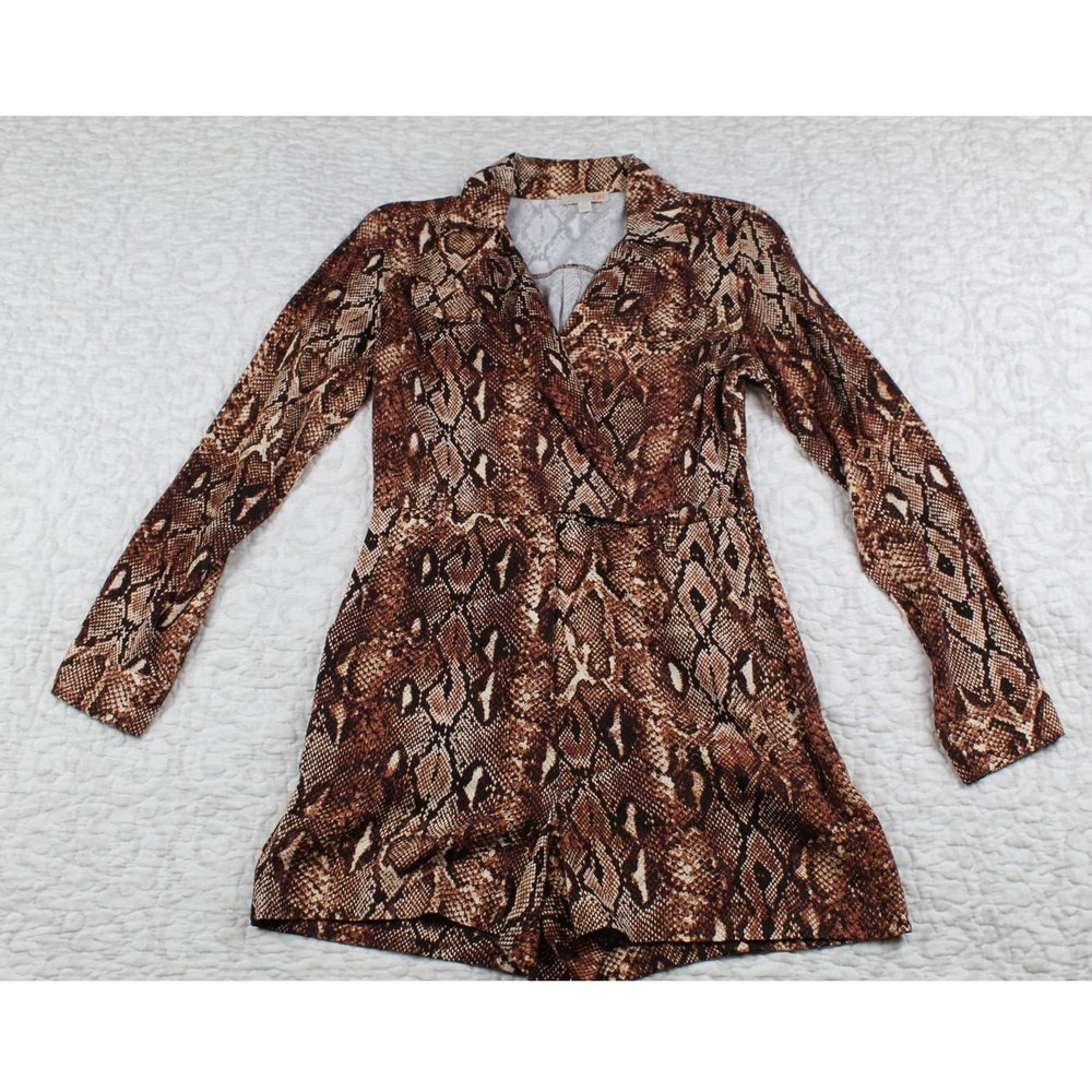 Gianni Bini Snakeskin Print Romper